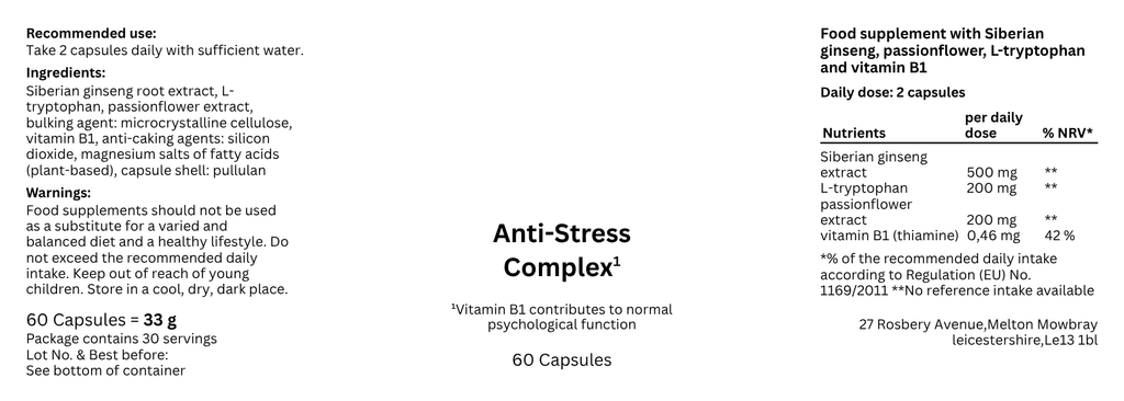 Nedvita Wellness Anti-Stress Complex 60 Capsules