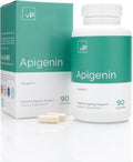 vP Vitality Pro Apigenin Sleep Supplement, 90 Capsules - Apigenin 100mg from Grapefruit Peel for Natural Sleep Aid, NAD Enhancement, & Immune Support - Vegan Dietary Supplements for Men & Women