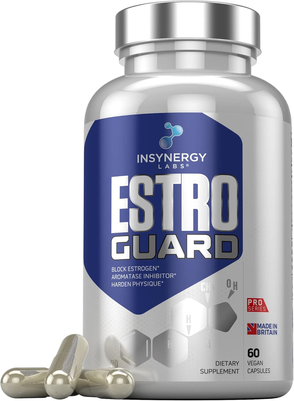 Estro Guard Estrogen Blocker for Men – 60 Vegan Capsules, Hormone Support