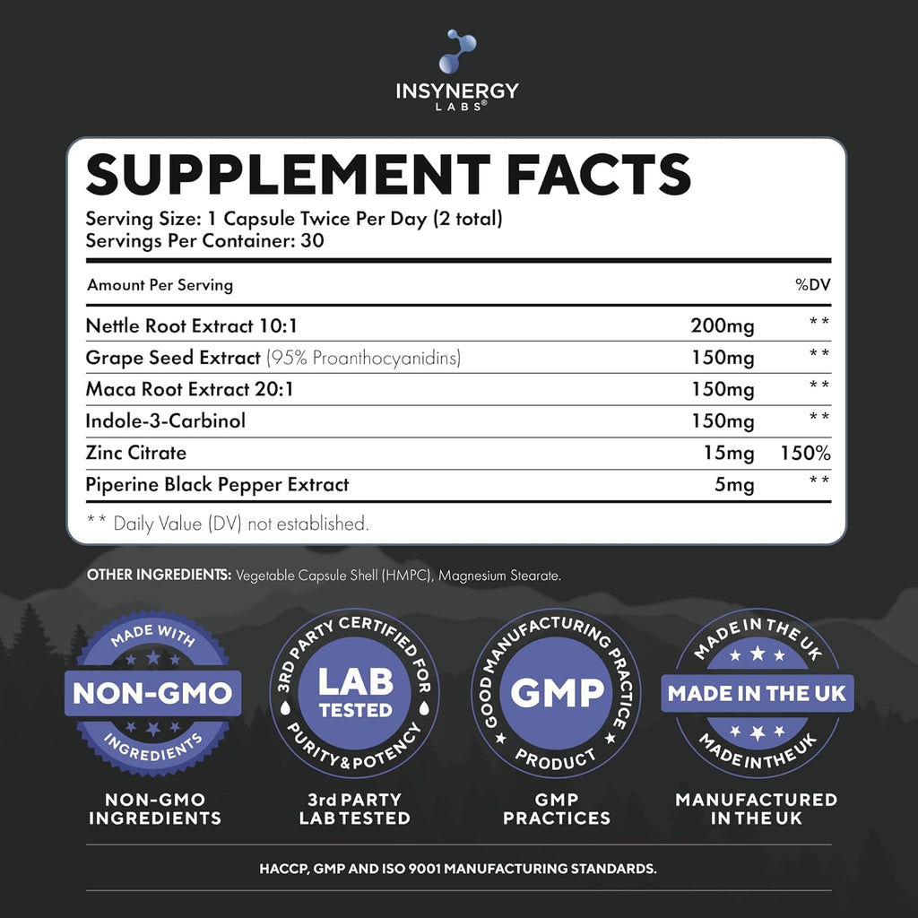 Estro Guard Estrogen Blocker for Men – 60 Vegan Capsules, Hormone Support
