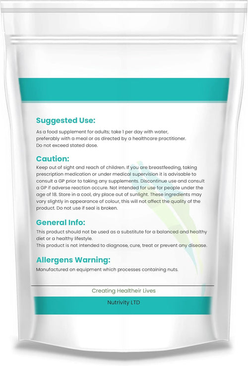 CoQ10 300mg | 60 Vegan Capsules | 2 Month Supply | High Strength Naturally Fermented Ubiquinone CoQ10 | High Absorption Antioxidant Immune Support | UK GMP Made | Nutrivity