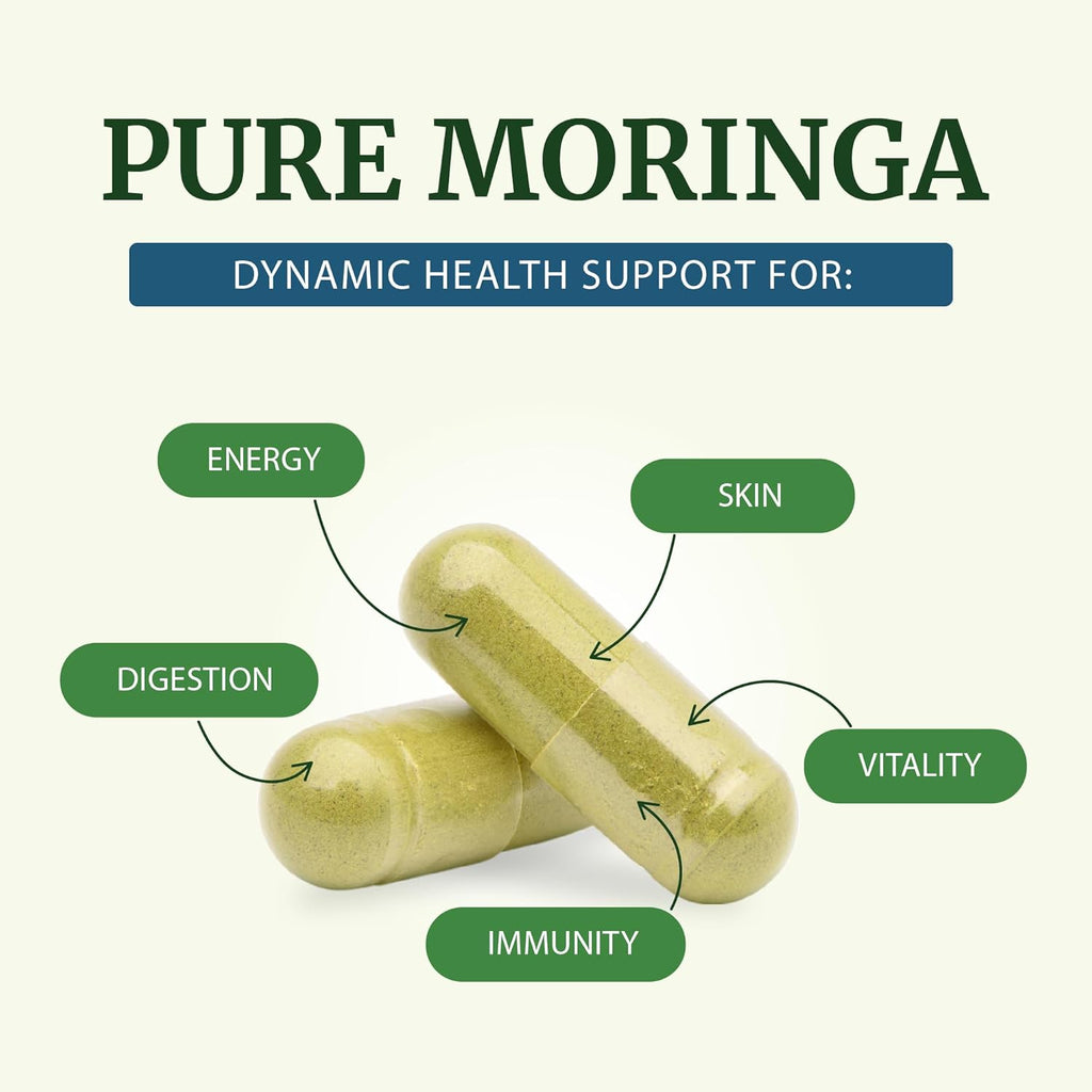 Moringa Capsules 5000mg – Natural Energy & Immune Support