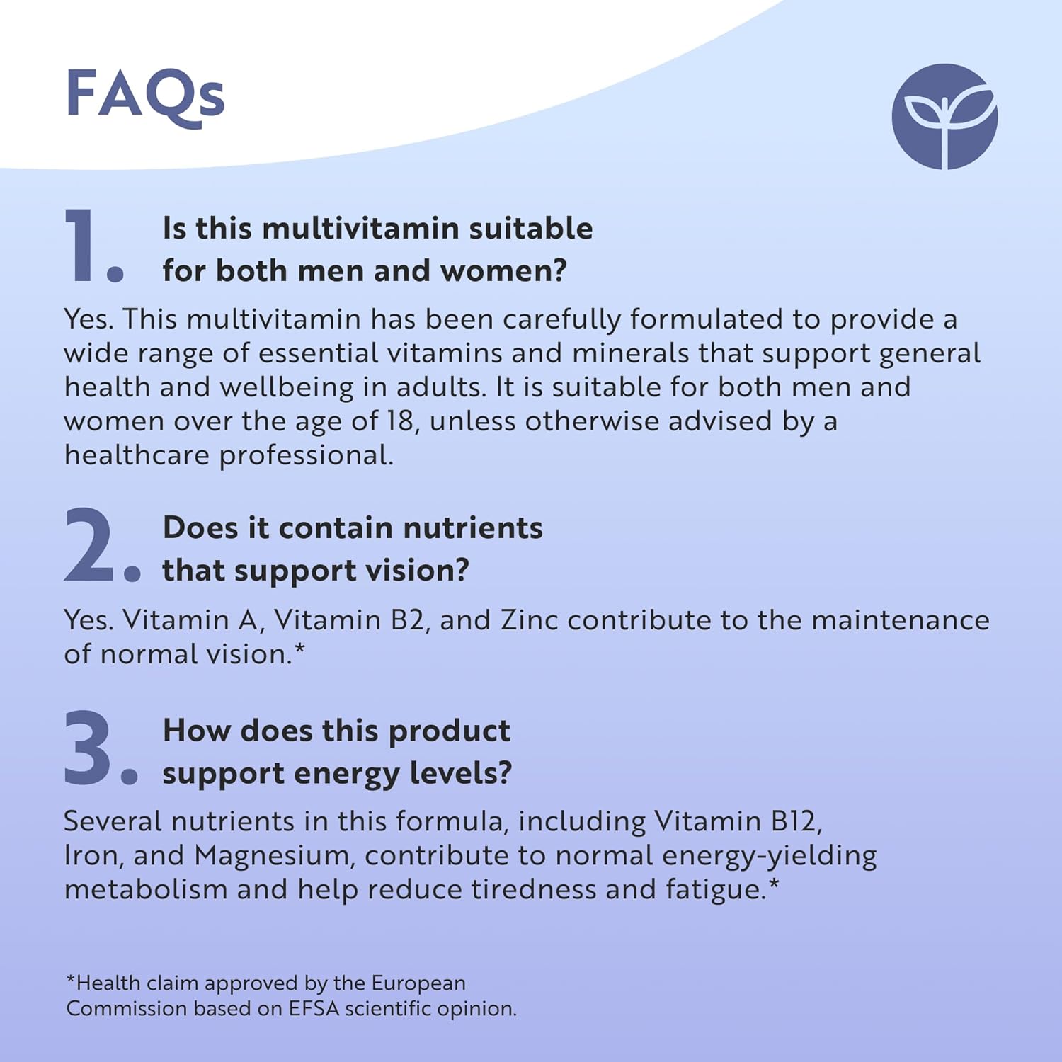 Multivitamins & Minerals – 365 Vegan Tablets, 1 Year Supply