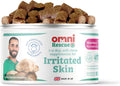 Omni Irritated Skin Relief Supplement - Dragons’ Den Winners, One-a-Day Supplements with Algae to Help Protect and Hydrate the Skin, Allergy Relief for Dogs, 30 Servings, Large 30+ Kg