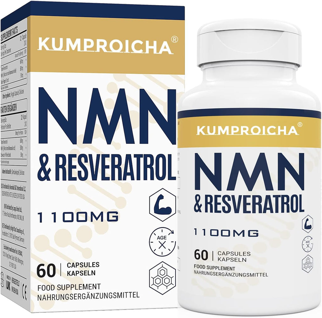 NAD+ Trans-Resveratrol 1100mg – Cellular Energy & Antioxidant Support