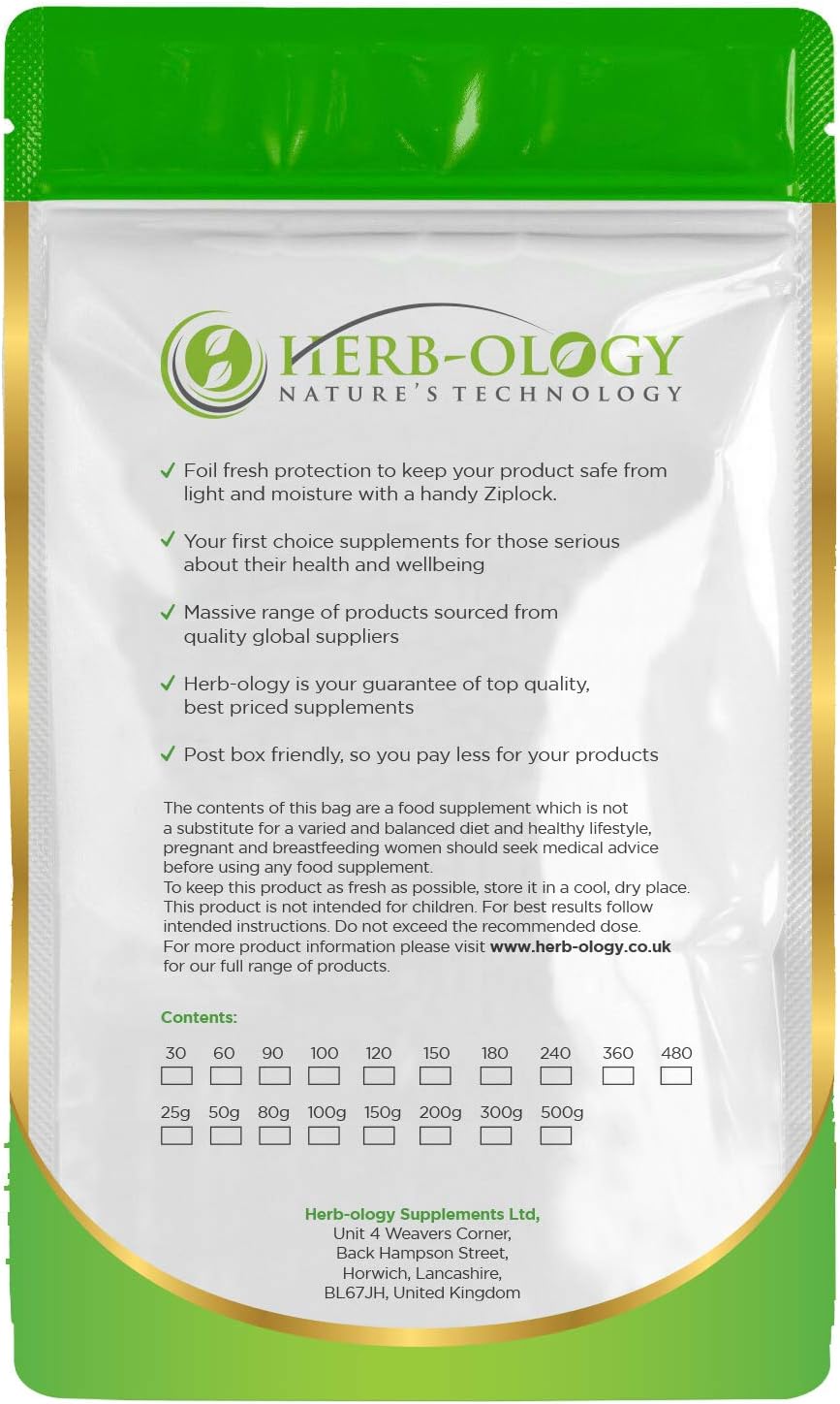 Herb-Ology Saffron Supplement 90mg – 120 Capsules, UK Made, Vegan