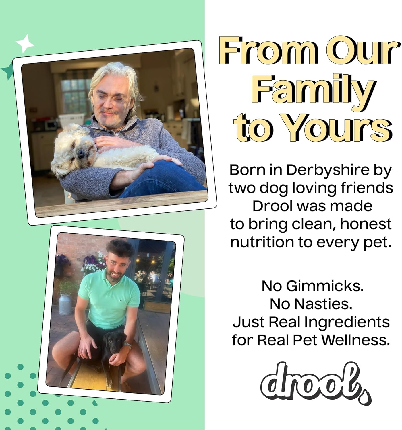 Drool Pet Products | Digestive Supplements for Dogs | Probiotics & Fibre for Dogs Gut Health | Natural Dog Digestive Supplements with Biotics for Stomach Relief | 180g (60 Chews)