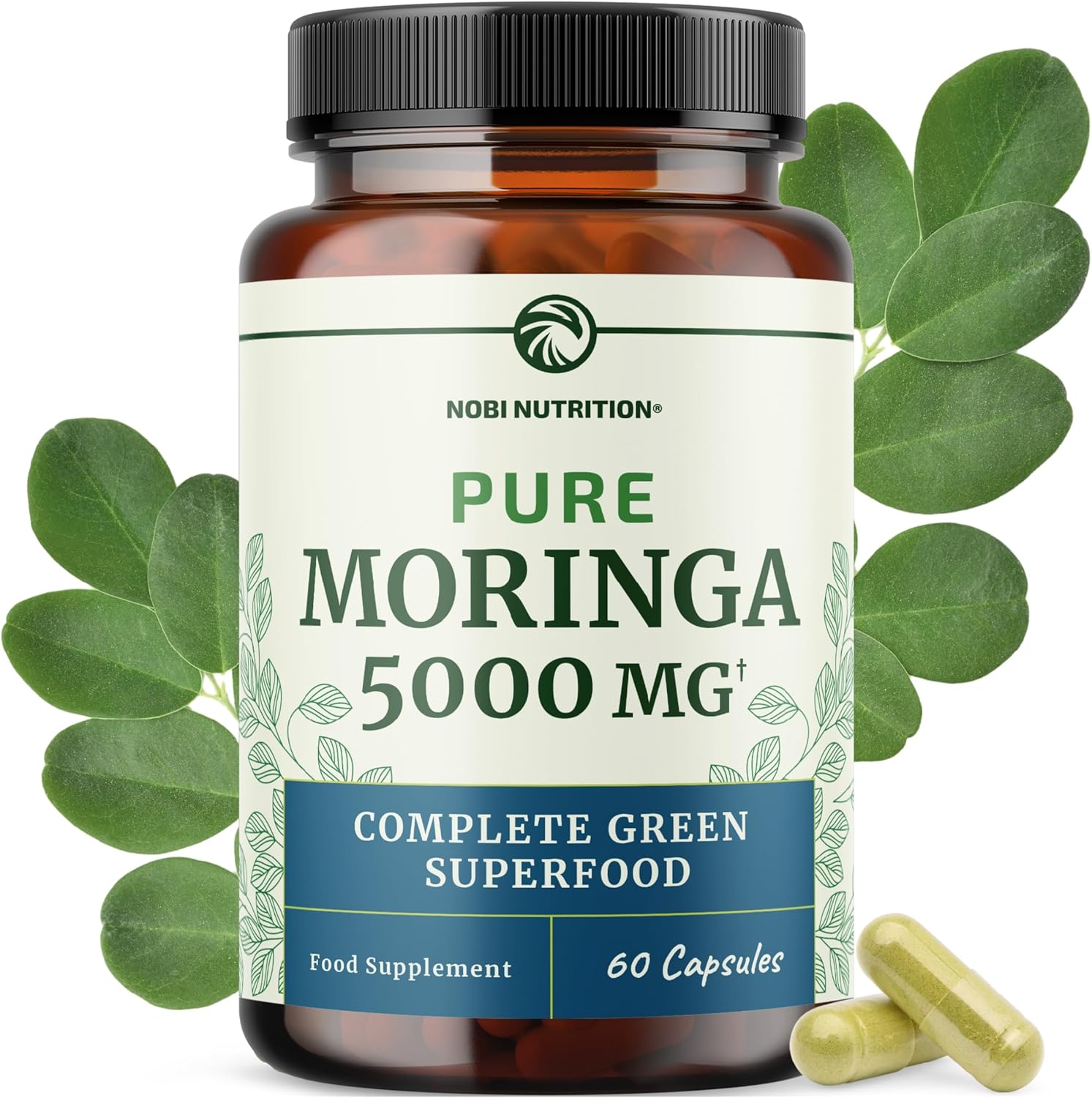 Moringa Capsules 5000mg – Natural Energy & Immune Support
