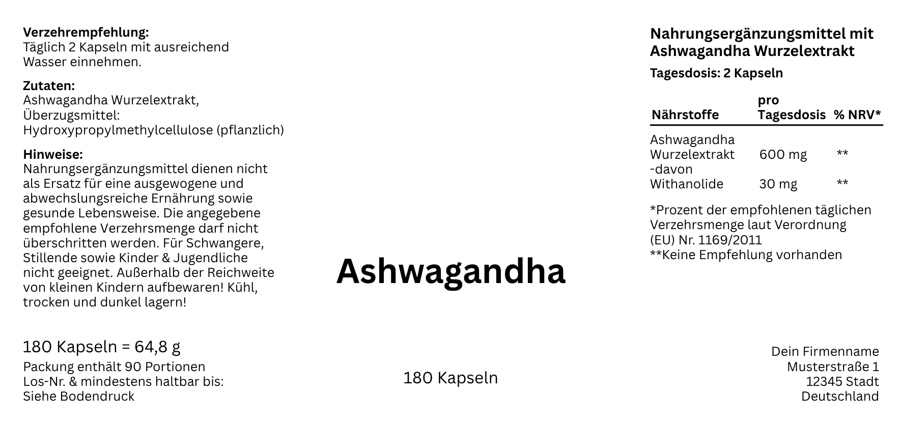 Nedvita Wellness Ashwagandha KSM-66 60 Capsules