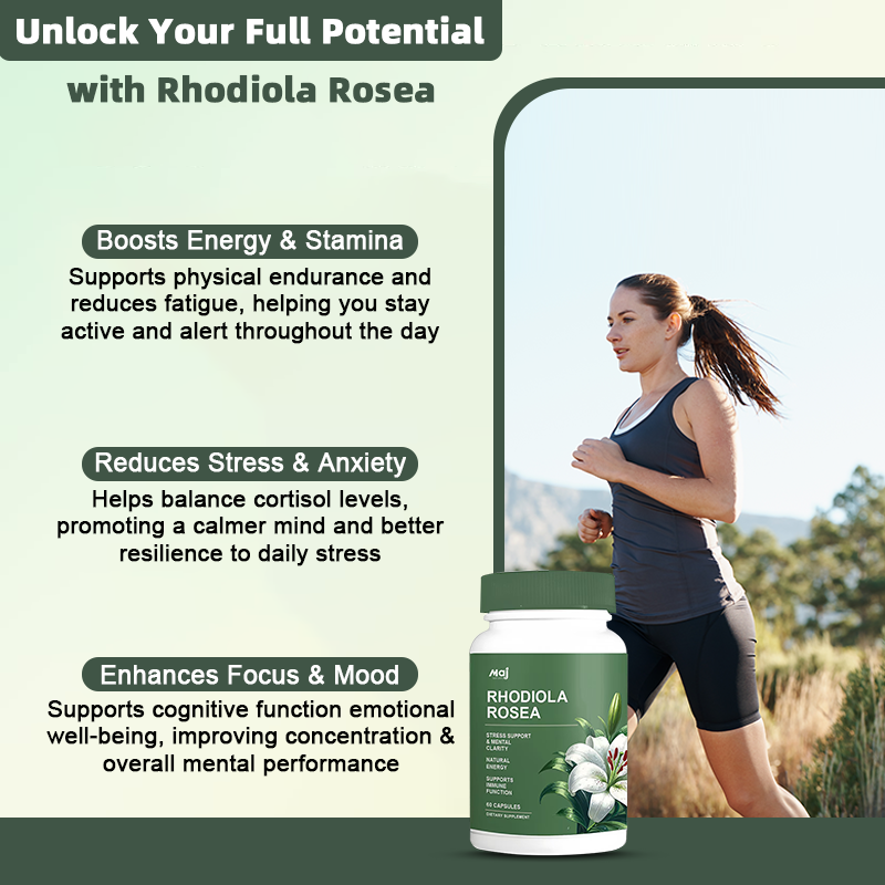 Rhodiola Rosea Capsules – Stress & Energy Support