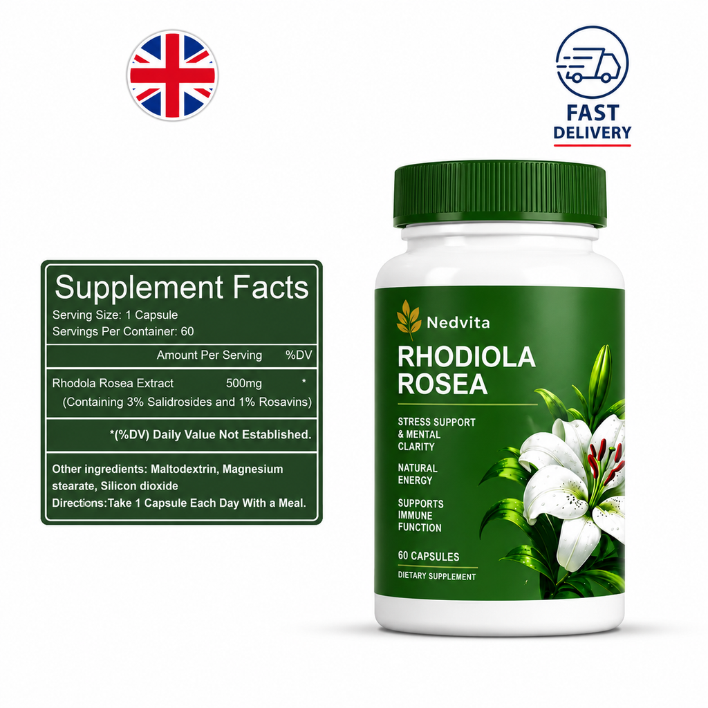 Rhodiola Rosea Capsules – Stress & Energy Support