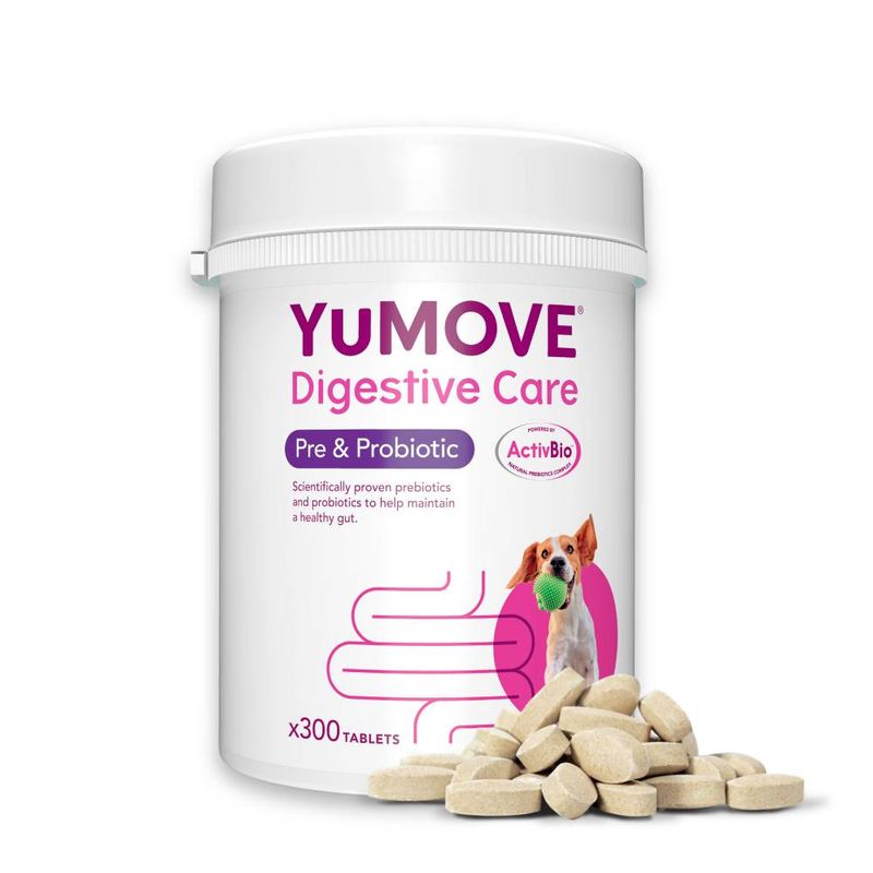 YuMOVE Digestive Care for Dogs – 120 Tablets, Pre & Probiotic