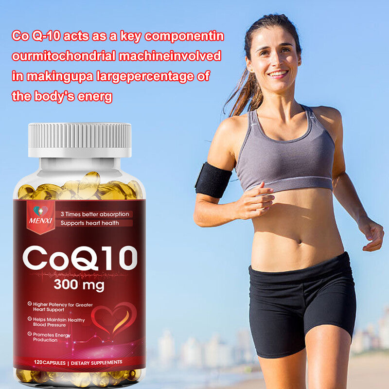 CoQ10 Coenzyme Q10 300mg – 120 Capsules, Heart & Energy Antioxidant