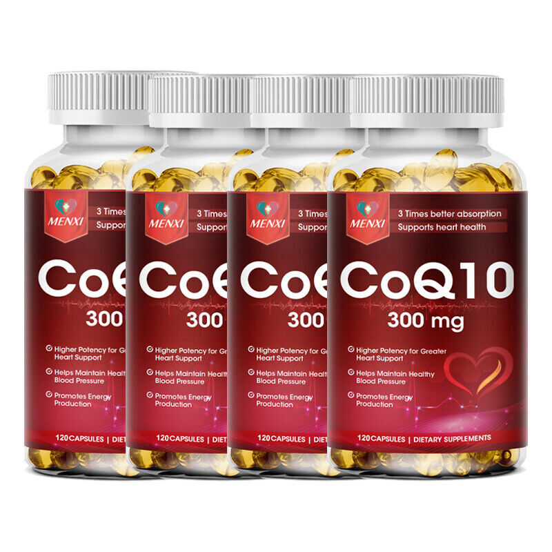 CoQ10 Coenzyme Q10 300mg – 120 Capsules, Heart & Energy Antioxidant
