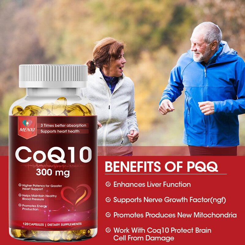 CoQ10 Coenzyme Q10 300mg – 120 Capsules, Heart & Energy Antioxidant